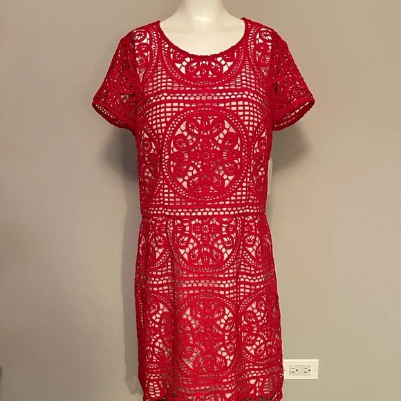 Boston Proper | Dresses | Boston Proper Red Dress Lace Illusion Sheath Size 4 | Poshmark Boston Proper | Dresses | Boston Proper Red Dress Lace Illusion Sheath Size 4 | Poshmark